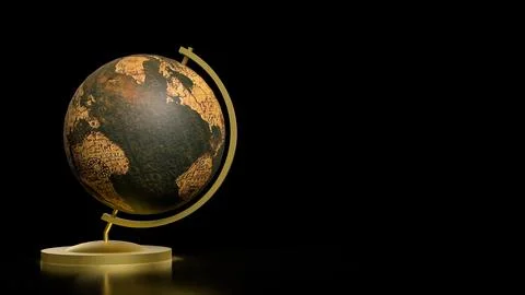 The Globe model for education or sci concept 3d Rendering. Stock Photos