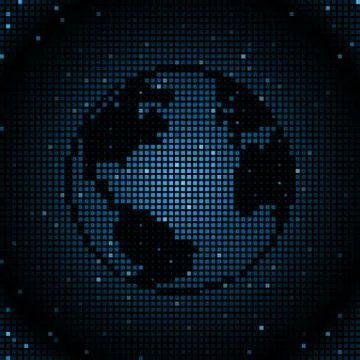 Globe mosaic Stock Illustration