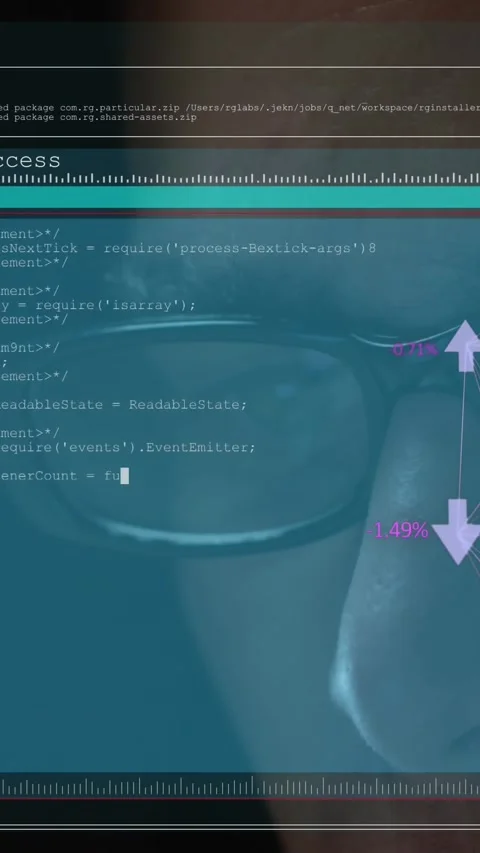 Globe of network of connections over screen with data processing against male Stock Footage 341918040
