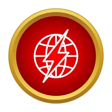 Globe network generating global renewable energy power Stock Illustration