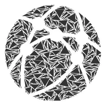 Globe Network Mosaic of Triangles Illustrazione stock