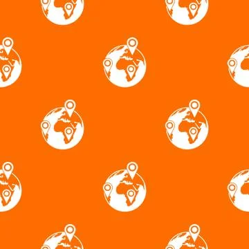 Globe of network pattern seamless Illustrazione stock