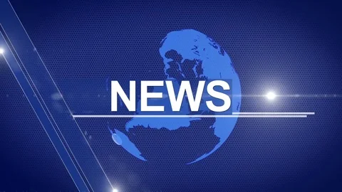 Globe news generic 4K red Stock Footage 73250547