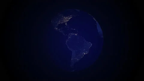 Globe night  Stock Footage 169053636