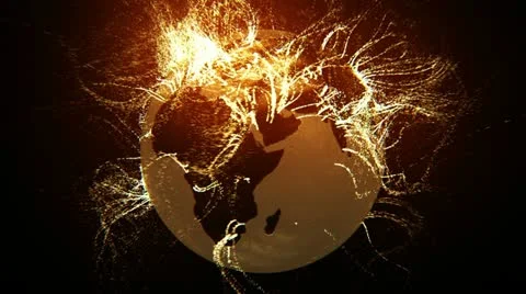 Globe night lights. Stock Footage 21469698