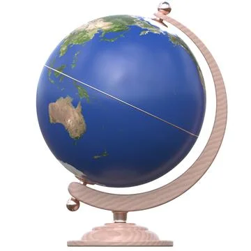 Globe Oceania Stock Illustration