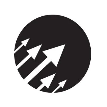 Globe orbit arrow icon illustration design Stock Illustration