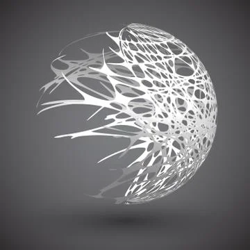 Globe with orbits, vector illustration Stock Illustration