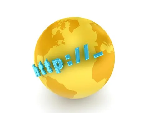 Globe over white background Stock Illustration