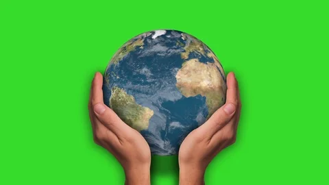 Globe In The Palm Stock Footage 72460477