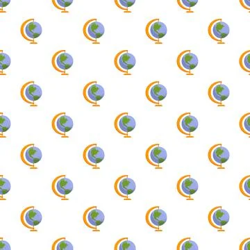 Globe pattern for education, travel, or global theme background Stock Illustration