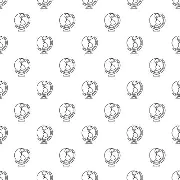 Globe pattern seamless Stock Illustration