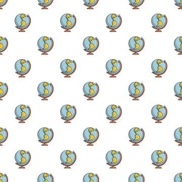 Globe pattern seamless Stock Illustration