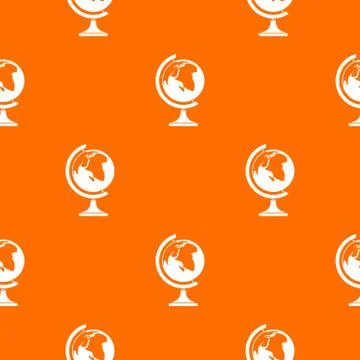 Globe pattern seamless Illustrazione stock