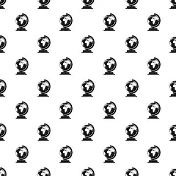 Globe pattern seamless vector Illustrazione stock