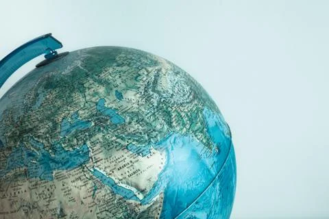 Globe with physical map on it Stock Photos