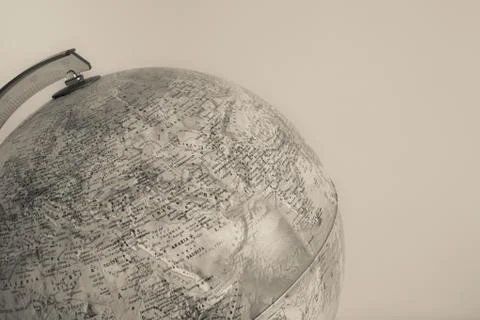 Globe with physical map on it ( vintage effect ) Stock Photos