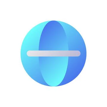 Globe pixel perfect flat gradient two-color ui icon 스톡 일러스트