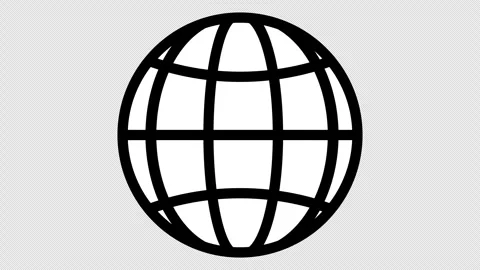 Globe planet earth, isolated on transparent background with alpha channel. Stock Footage 257319659