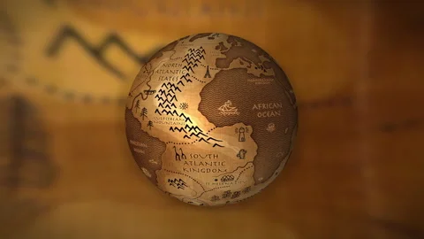 The globe of a planet similar is spinning non-stop. Stock Footage 299441653