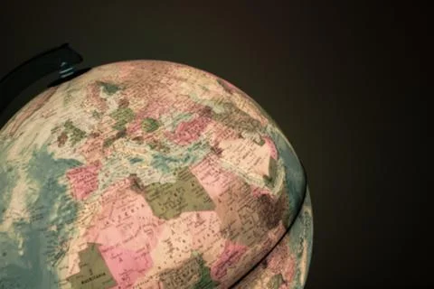 Globe with politics map on it Stock Photos