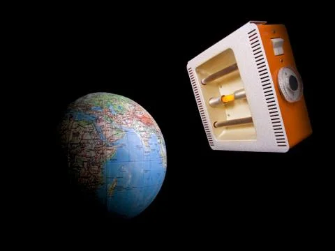 Globe with quartz lamp Stock Illustration