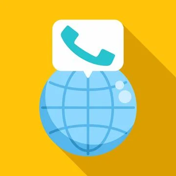 Globe with receiver symbol showing global communication Stock Illustration