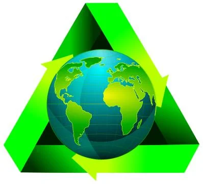 Globe recycle Stock Illustration