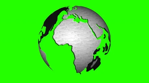 Globe rotate green screen - seamless looping - 4k 스톡 동영상 44789324