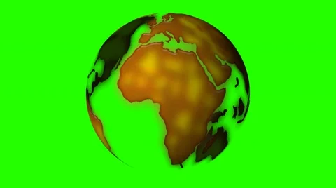 Globe rotate green screen - seamless looping - 4k 스톡 동영상 44789335