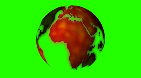 Globe rotate green screen - seamless looping - 4k 스톡 동영상 44790774