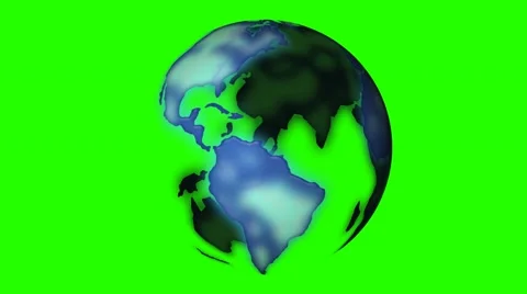 Globe rotate green screen - seamless looping - 4k 스톡 동영상 44790860