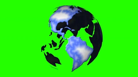 Globe rotate green screen - seamless looping - 4k 스톡 동영상 44792025