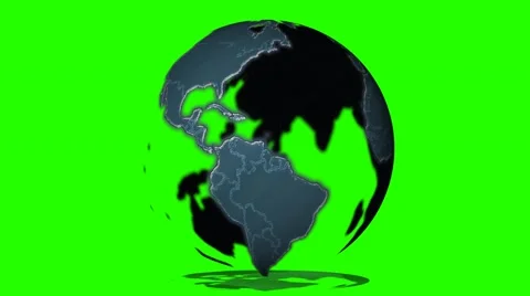 Globe rotate on white background - seamless looping - 4k 스톡 동영상 44789349