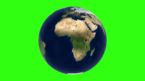 globe rotates on a green background | Stock Video | Pond5