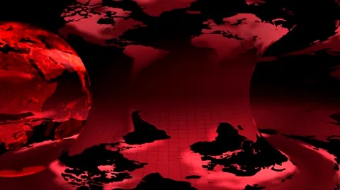 Globe rotates on the left side Stock Footage 56645330