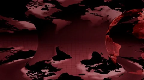 Globe rotates on the right side Stock Footage 56645748