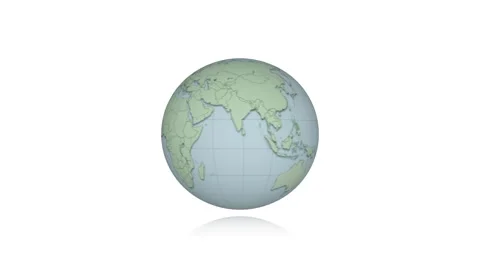 Globe rotation and transformation Stock Footage 53483955