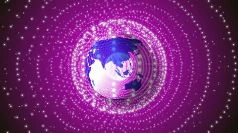 The Globe rotation on beautiful background Stock Footage 20565984