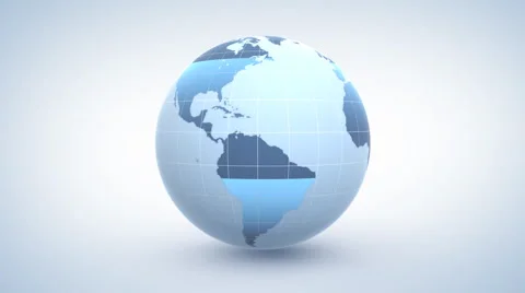 Globe, seamless loop 3d animation Stock Footage 1775974