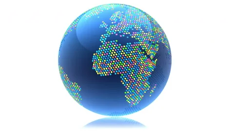 Globe seamless rotating Stock Footage 56323633