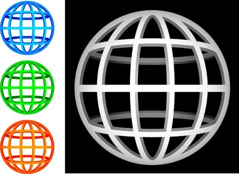 Globe Set Stock Illustration