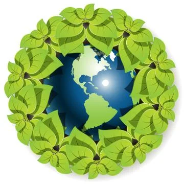 Globe in sheet Stock Illustration