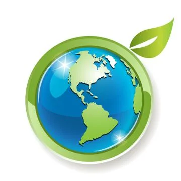 Globe with sheet Stock Illustration