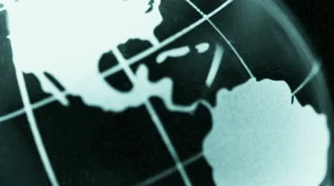 Globe showing the americas Stock Footage 20545512
