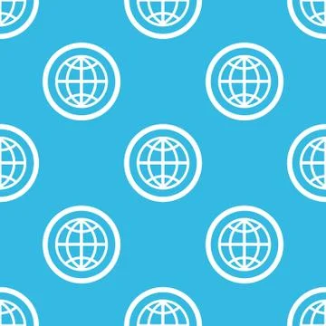 Globe sign blue pattern イラスト素材