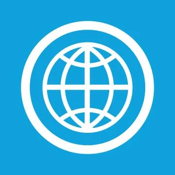 Globe sign icon Illustrazione stock
