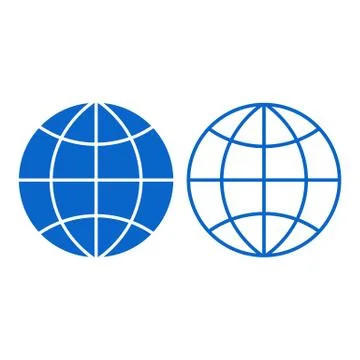 Globe sign Stock Illustration