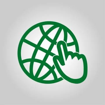 Globe sign symbol Illustrazione stock