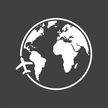 Globe sign symbol Stock Illustration